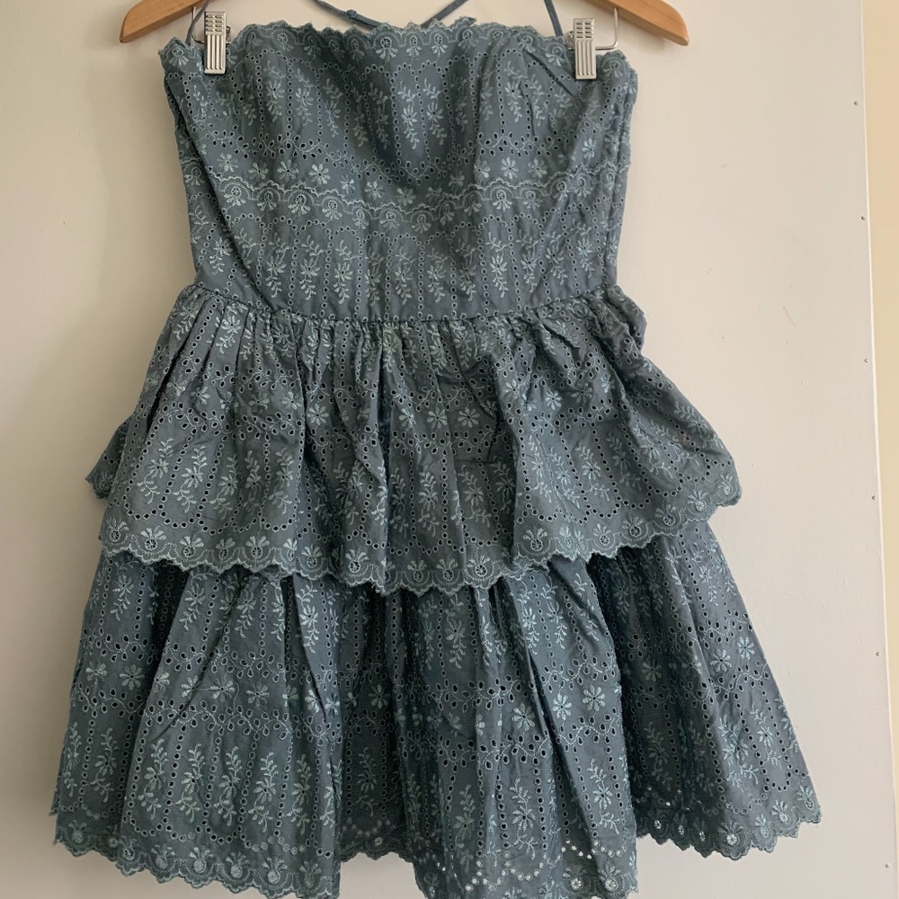 Betsey Johnson Ruffled Eyelet Tea Party Dress